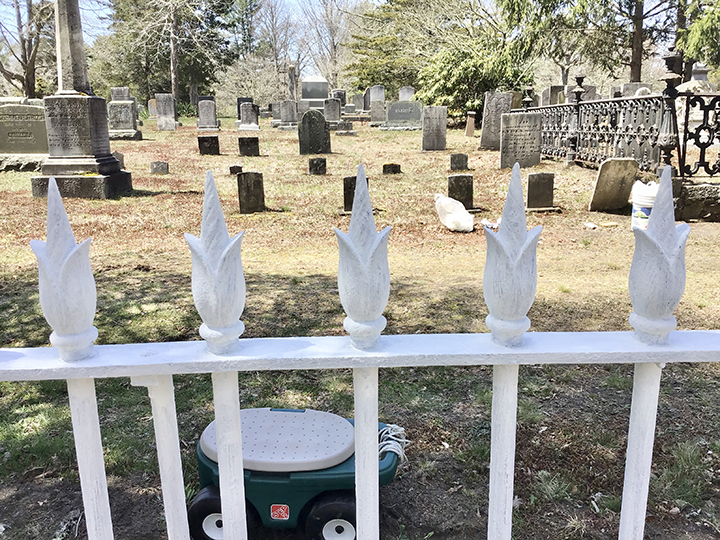 Historic burial ground protected from the dangers of lead Cushing Cemetery Mattapoisett MA